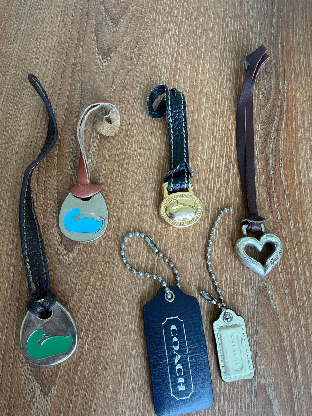 Coach Dooney & Bourke Brighton Purse Charms Hang Tags Set of 6
